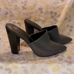 Charles By Charles David  Pointed Toe Block Heel Mules